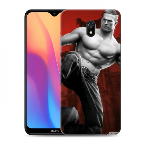 Дизайнерский силиконовый с усиленными углами чехол для Xiaomi RedMi 8A Wolfenstein