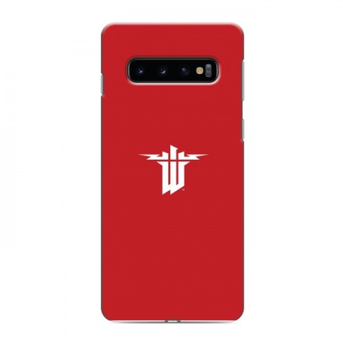 Дизайнерский силиконовый чехол для Samsung Galaxy S10 Wolfenstein