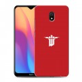 Дизайнерский силиконовый с усиленными углами чехол для Xiaomi RedMi 8A Wolfenstein