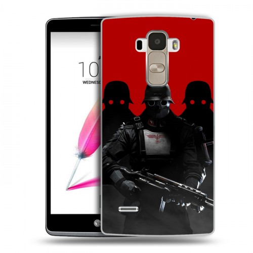 Дизайнерский пластиковый чехол для LG G4 Stylus Wolfenstein