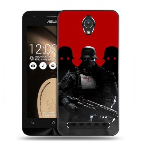 Дизайнерский пластиковый чехол для ASUS Zenfone Go Wolfenstein