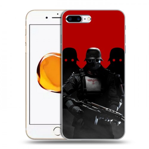 Дизайнерский пластиковый чехол для Iphone 7 Plus / 8 Plus Wolfenstein