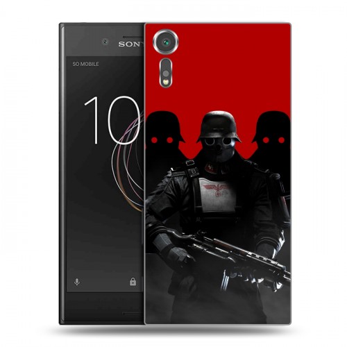 Дизайнерский пластиковый чехол для Sony Xperia XZs Wolfenstein