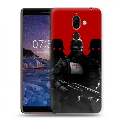 Дизайнерский пластиковый чехол для Nokia 7 Plus Wolfenstein