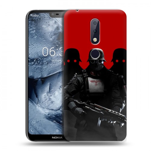 Дизайнерский пластиковый чехол для Nokia 6.1 Plus Wolfenstein