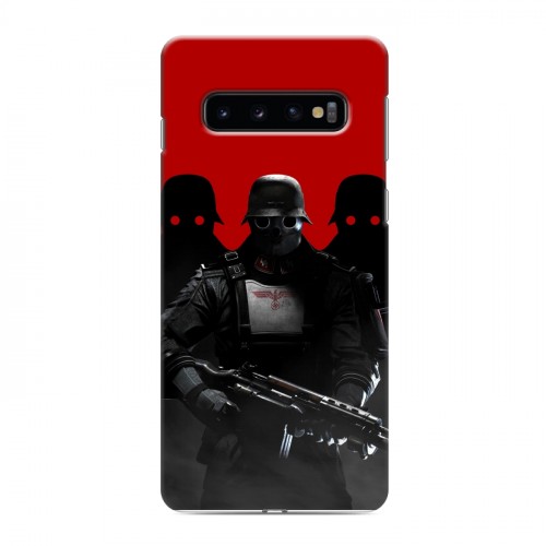 Дизайнерский силиконовый чехол для Samsung Galaxy S10 Wolfenstein