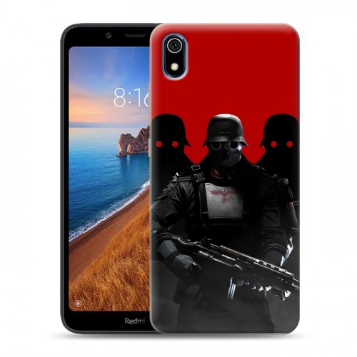 Дизайнерский силиконовый чехол для Xiaomi RedMi 7A Wolfenstein