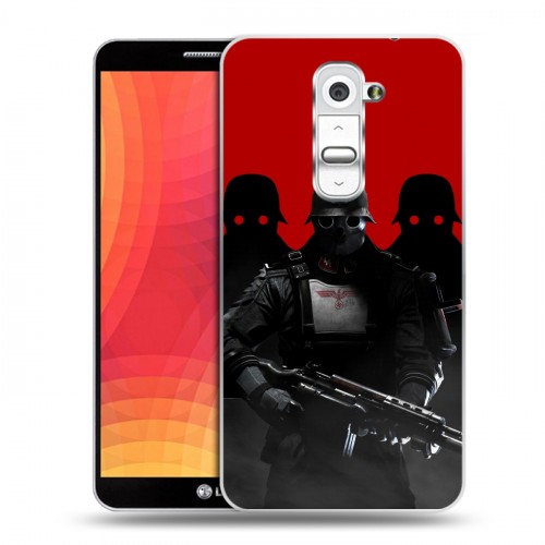 Дизайнерский пластиковый чехол для LG Optimus G2 Wolfenstein