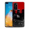 Дизайнерский пластиковый чехол для Huawei P40 Wolfenstein