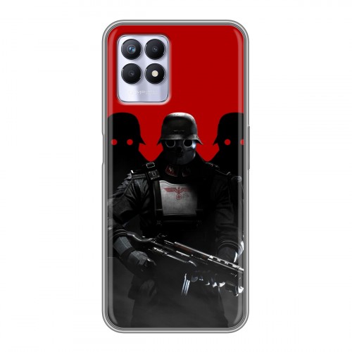 Дизайнерский силиконовый чехол для Realme 8i Wolfenstein