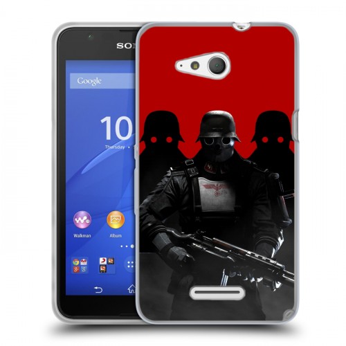 Дизайнерский пластиковый чехол для Sony Xperia E4g Wolfenstein