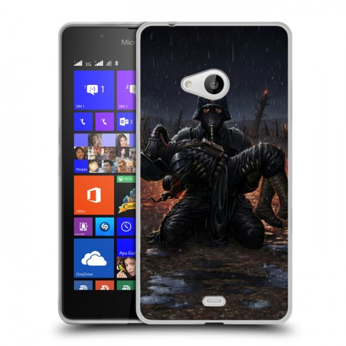 Дизайнерский пластиковый чехол для Microsoft Lumia 540 Wolfenstein