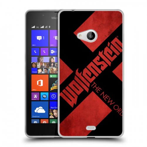 Дизайнерский пластиковый чехол для Microsoft Lumia 540 Wolfenstein