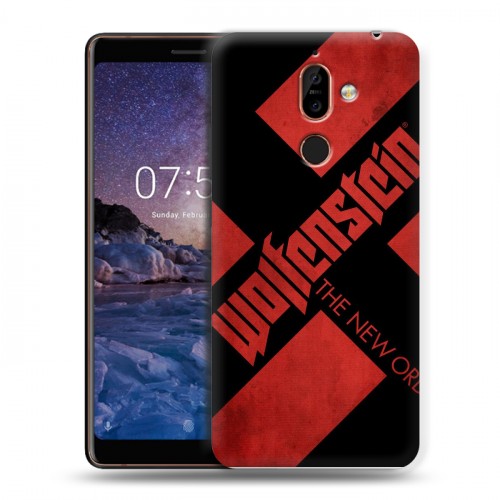 Дизайнерский пластиковый чехол для Nokia 7 Plus Wolfenstein