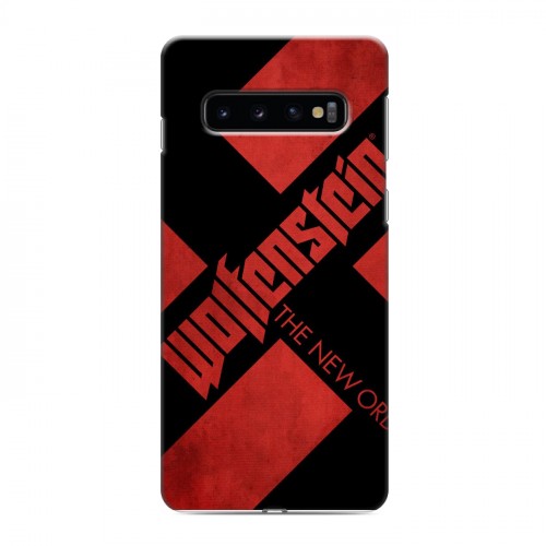 Дизайнерский силиконовый чехол для Samsung Galaxy S10 Wolfenstein