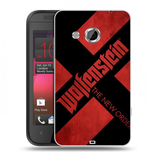 Дизайнерский пластиковый чехол для HTC Desire 200 Wolfenstein