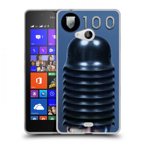 Дизайнерский пластиковый чехол для Microsoft Lumia 540 Wolfenstein