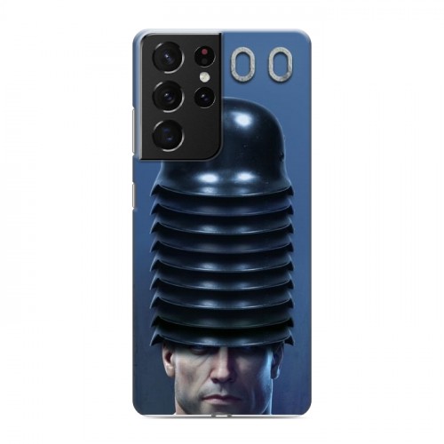 Дизайнерский пластиковый чехол для Samsung Galaxy S21 Ultra Wolfenstein