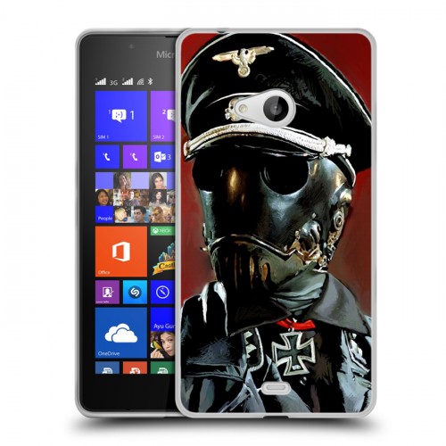 Дизайнерский пластиковый чехол для Microsoft Lumia 540 Wolfenstein