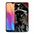 Дизайнерский силиконовый с усиленными углами чехол для Xiaomi RedMi 8A Wolfenstein