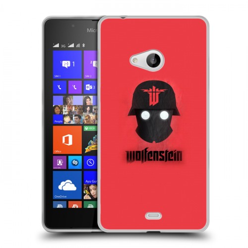 Дизайнерский пластиковый чехол для Microsoft Lumia 540 Wolfenstein