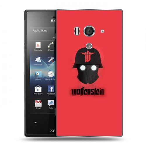 Дизайнерский пластиковый чехол для Sony Xperia acro S Wolfenstein