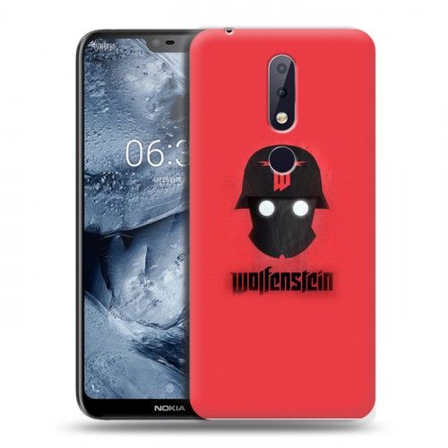 Дизайнерский пластиковый чехол для Nokia 6.1 Plus Wolfenstein