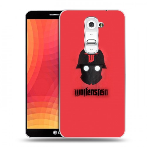 Дизайнерский пластиковый чехол для LG Optimus G2 Wolfenstein