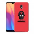 Дизайнерский силиконовый с усиленными углами чехол для Xiaomi RedMi 8A Wolfenstein