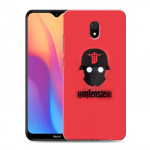 Дизайнерский силиконовый с усиленными углами чехол для Xiaomi RedMi 8A Wolfenstein