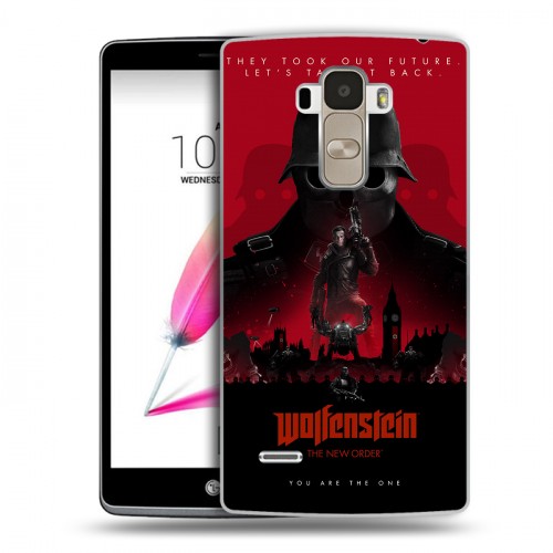 Дизайнерский пластиковый чехол для LG G4 Stylus Wolfenstein