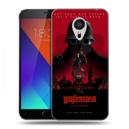 Дизайнерский пластиковый чехол для Meizu MX5 Wolfenstein