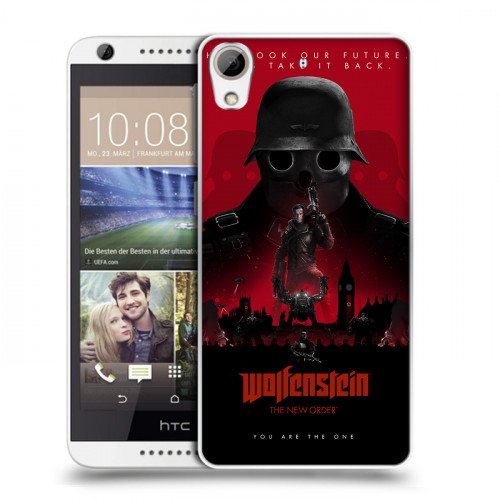 Дизайнерский силиконовый чехол для HTC Desire 626 Wolfenstein