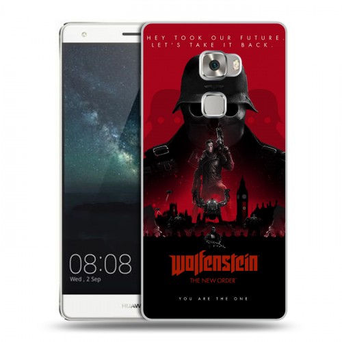 Дизайнерский пластиковый чехол для Huawei Mate S Wolfenstein