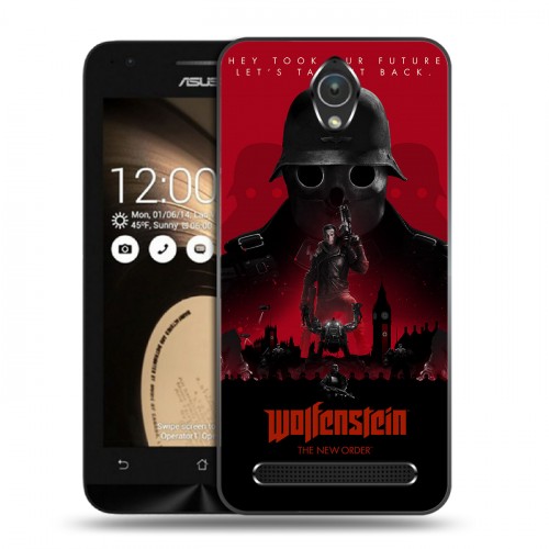 Дизайнерский пластиковый чехол для ASUS Zenfone Go Wolfenstein