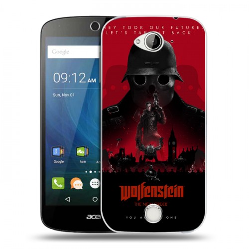 Дизайнерский силиконовый чехол для Acer Liquid Z530 Wolfenstein