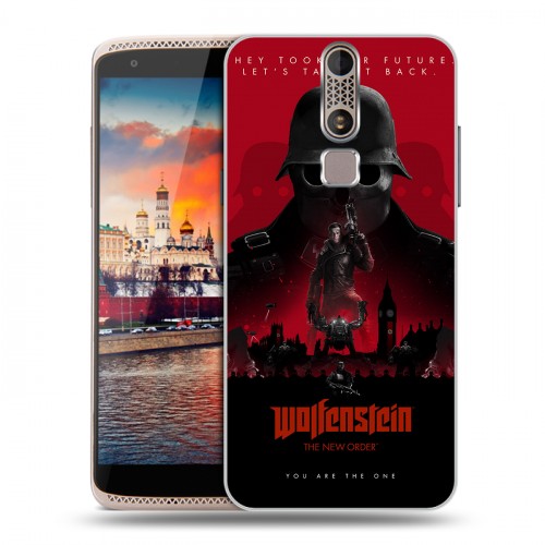 Дизайнерский пластиковый чехол для ZTE Axon Mini Wolfenstein