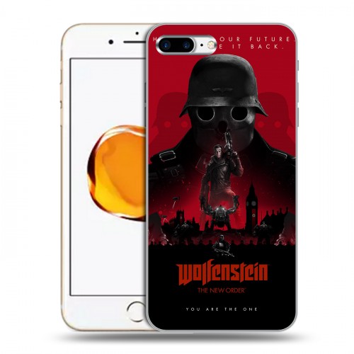 Дизайнерский силиконовый чехол для Iphone 7 Plus / 8 Plus Wolfenstein