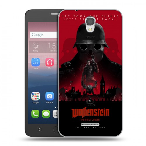 Дизайнерский силиконовый чехол для Alcatel Pop 4 Wolfenstein