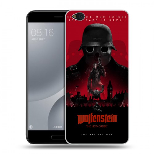 Дизайнерский пластиковый чехол для Xiaomi Mi5C Wolfenstein