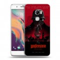 Дизайнерский пластиковый чехол для HTC One X10 Wolfenstein