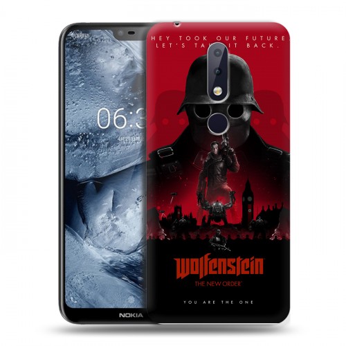 Дизайнерский пластиковый чехол для Nokia 6.1 Plus Wolfenstein