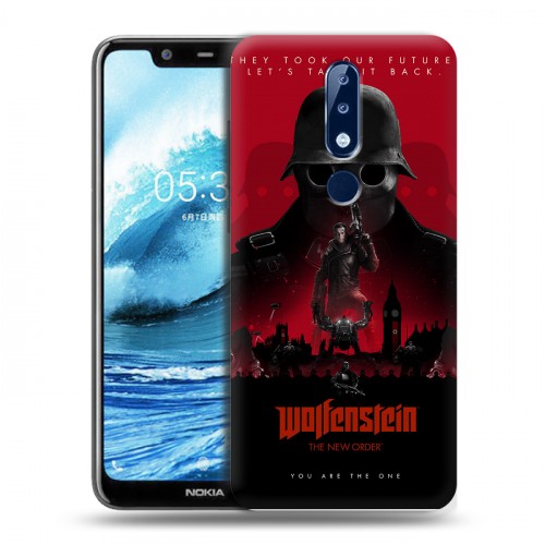 Дизайнерский силиконовый чехол для Nokia 5.1 Plus Wolfenstein