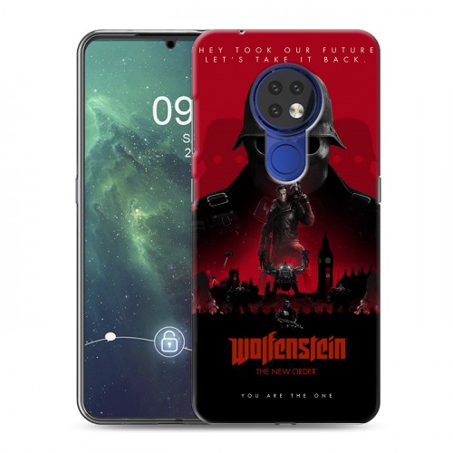 Дизайнерский силиконовый чехол для Nokia 6.2 Wolfenstein