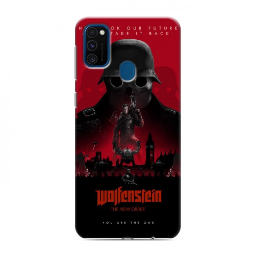 Дизайнерский силиконовый чехол для Samsung Galaxy M30s Wolfenstein