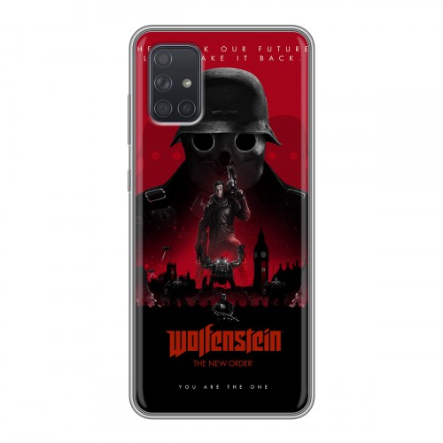 Дизайнерский силиконовый чехол для Samsung Galaxy A71 Wolfenstein