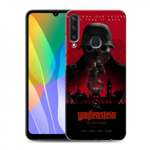 Дизайнерский пластиковый чехол для Huawei Y6p Wolfenstein