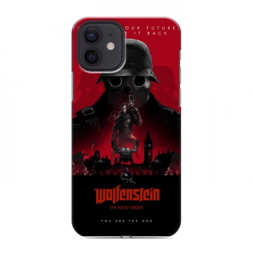 Дизайнерский силиконовый чехол для Iphone 12 Wolfenstein