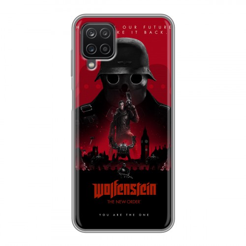 Дизайнерский силиконовый с усиленными углами чехол для Samsung Galaxy A12 Wolfenstein