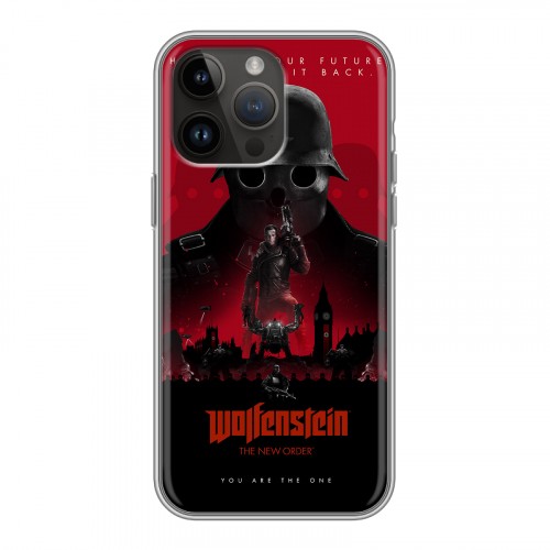 Дизайнерский пластиковый чехол для Iphone 14 Pro Max Wolfenstein